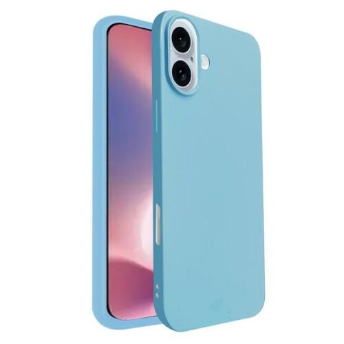Beline Candy Tok kék szilikon telefontok iPhone 16 6.1 hüvelykes telefonhoz, ferde nézetben, védő kialakítással és kamera kivágásokkal - Telefontok