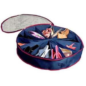 Kék és piros cipőtároló szervező átlátszó fedéllel, akár 12 pár cipő tárolására - Gardrób rendszerező