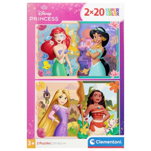 CLEM. PUZZLE 2 x 20 EL SUPER KOLOR Hercegnő 167700355 - Puzzle