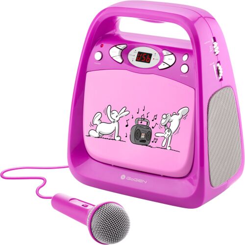 GoGEN Bob és Bobek CD KARAOKE pink 167754472 - Interaktív gyerek játék