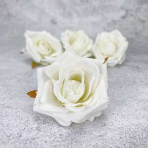 Cap de trandafir - alb 4 buc/cs 44993641 Plante si flori artificiale