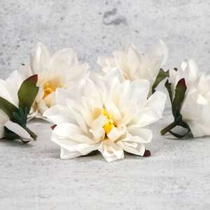 Cap de dalia de grădină - alb 5 buc/mpachet 44993656 Plante si flori artificiale