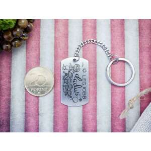 Acél kulcstartó 'Legjobb dadus' felirattal és tanító nénivel gyerekekkel, tökéletes ajándék tanítónak vagy dadusnak - Ajándék kulcstartó