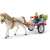 Schleich Horse Club Girl Riding in Carriage with Horse and Dog