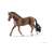 Schleich Trakehner horse figurine, brown with black mane and tail, walking pose