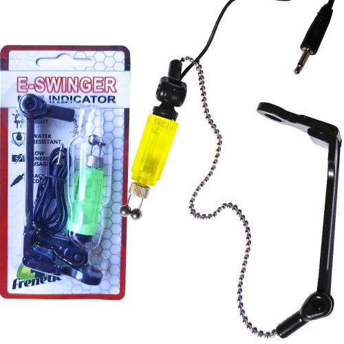 Frenetic elektromos láncos swinger ORBIT sárga horgászathoz, csomagolásban és kicsomagolva, jack csatlakozóval - Swinger