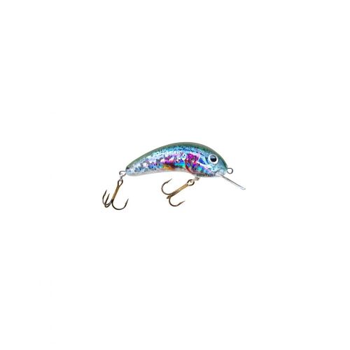 Hester Smallfry 4cm 3g ultrakönnyű crankbait horgászcsali holografikus festéssel és VMC hármashorgokkal - Wobbler