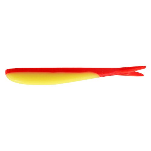 NEVIS Drop shot shad műcsali, 10cm, piros-sárga gumihal ragadozóhal horgászathoz - Gumicsali és twister