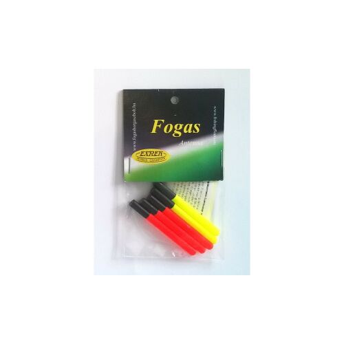 Fogas cserélhető úszóhegyek, 5 darabos kiszerelés, 2 sárga és 3 piros, Carbon Match úszókhoz, 4mm vastag, 45mm hosszú, horgász kiegészítő - Úszós aprócikk
