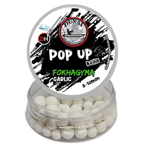 DUNAI HORGÁSZOK DH POP UP CSALI - fokhagyma ízesítésű 8-10mm-es lebegő horgászcsali csomagolásban - PopUp