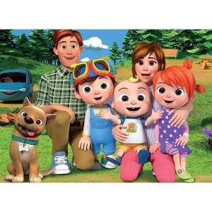 Puzzle maxi Cocomelon, 24 piese, dublu față, cu personajele din Cocomelon - Puzzle 3D & Puzzle cu burete