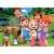 Puzzle maxi Cocomelon, 24 piese, dublu față, cu personajele din Cocomelon
