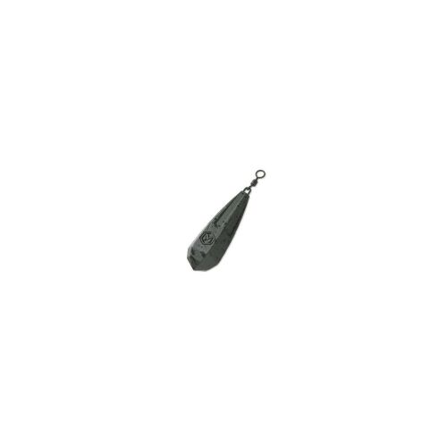 Mivardi CamoCODE Gripper 4.00oz horgászólom, ferde nézet fehér háttéren, erős áramlatokhoz tervezve - Etetőkosár és ólom