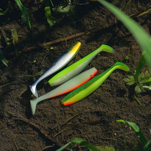 REIVA Flat Minnow shad 18cm 2db/cs (Watermelon) 167840036 - Gumicsali és twister