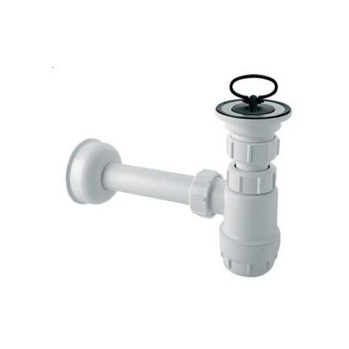 McAlpine Palackszifon 5/4" DN32 alacsony fehér (HC1L) 167851829 - Mosdó és mosogató szifon
