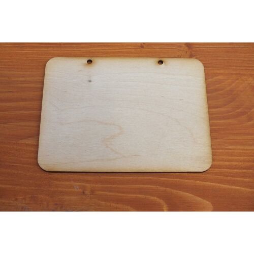 Üres fa tábla kézműveskedéshez, Natúr fa - Tábla 14*10,4cm, DIY fa tábla - Fa felirat és dekorációs elem