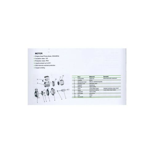 LEO ND XGm/1B Pump body 167862899 - Szivattyú kiegészítő