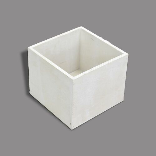 Dekoláda fehér kocka 13x13cm, dekoratív tárolódoboz - Díszdoboz