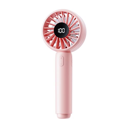 Techsuit - Mini ventilátor CT-110, USB, digitális kijelző, rózsaszín 175353214 - Ventilátor