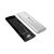 NATEC RHINO M.2 NVME LITE külső SSD ház sarkvidéki ezüst színben, szétszerelve, hogy megmutassa a belső M.2 NVMe SSD foglalatot és az USB-C csatlakozót, felülről lefelé ferde nézet fehér háttéren