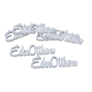 Édes Otthon fehér fa betűk, 6 darabos csomag - Pentart