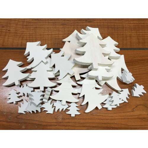 Arbori de pin din lemn alb amestecat 30pcs / pachet