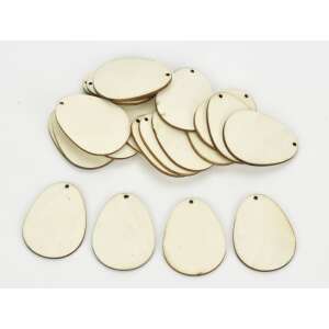Natural Wood Eggs 6cm 20pcs/pack