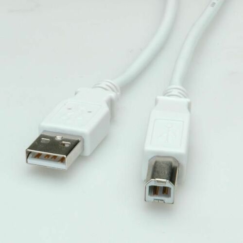 Fehér USB 2.0 Value AB M/M kábel 4,5m 6FUTP-003BL nyomtató vagy szkenner csatlakoztatásához - USB kábel