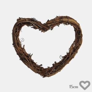 Szívkoszorú barna 15cm