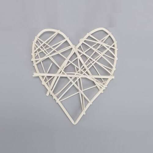 Pletené sieťové srdce 15 cm