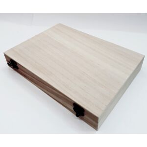 Festetlen A4-es fa doboz kézműves és barkács projektekhez - Fa felirat & dekorációs elem