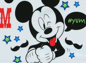 Disney ujjatlan Rugdalózó - Mickey Mouse #fehér-szürke - 56-os méret 30709163 Rugdalózó, napozó - Pamut