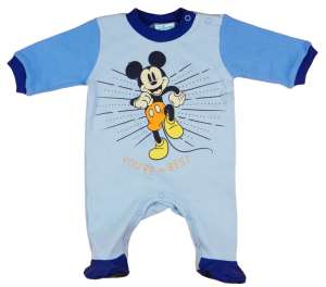 Disney hosszú ujjú Rugdalózó - Mickey Mouse #kék