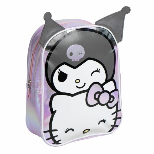 Hello kitty kuromi hologrammos hátizsák, táska 32 cm