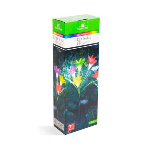 Leszúrható szolár virág – RGB LED – 75 cm – 2 db/csomag 45006763