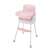Pepita Pappo 3in1 convertible high chair, pink