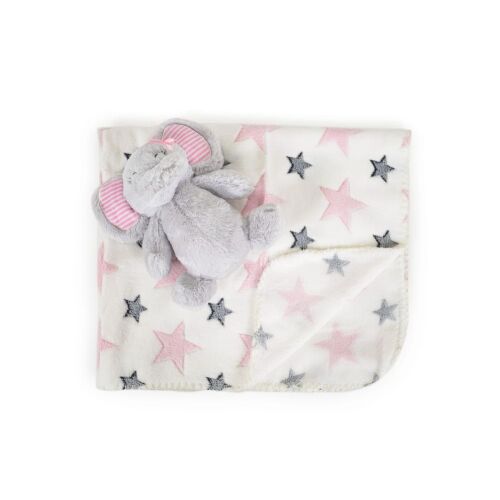 Cangaroo Takaró 90x75cm elefánt plüss pink 168143888 - Babatakaró