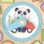 MONI fa puzzle óra pandás PASZTEL 168154387