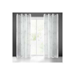 Fehér átlátszó függönyök pitypang mintával, Eurofirany márka, 140x250 cm - Függöny