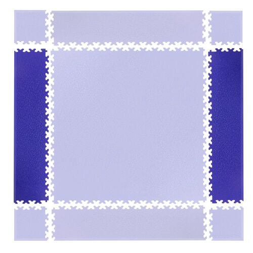 Puzzle fitness szőnyeg összekötő elem simple 2db kék 168155603 - Jógamatrac és tornaszőnyeg