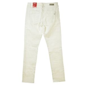 s.Oliver Fehér Slim Fit Női Farmernadrág 135853018 - S.Oliver
