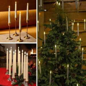 LED-Kerzenset, 6 Stück, mit Fernbedienung, batteriebetrieben, flammenlos, Flackereffekt, für Wohnkultur, Hochzeit, Party, Weihnachten, Abendessen, romantische Atmosphäre - Innenarchitektur