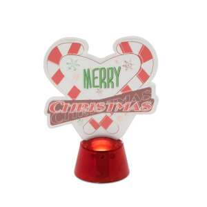 Christmas Tabletop LED Decor - with bright base - heart - 11 cm 3 pcs 99313051 - Nonbrand Christmas Decoration