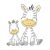 MALTEX babakád 100 cm Zebra - rózsaszín 168207330
