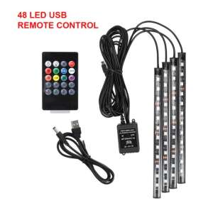 Iluminare habitaclu controlată de telefon, 48 LED-uri 51356836 - Lumini auto