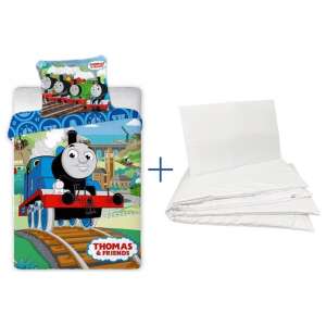 Thomas a gőzmozdony ovis ágynemű szett vasút 100x135cm 40x60cm