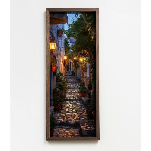 Wallity Decorative Framed MDF Painting Multicolor LONG032-S/120-40 168279246 - Falikép