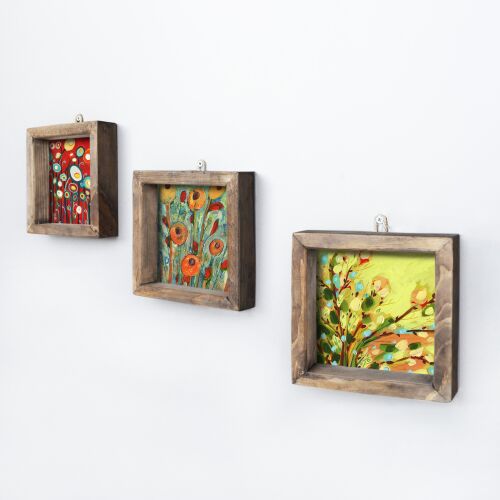 Wallity Dekoratív Keretes MDF Kép (3 Darab) Többszínű UKZM018 168279240 - Falikép