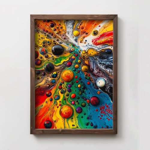 Wallity Decorative Framed MDF Painting Multicolor TUN008-L 168279549 - Falikép