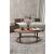 Hanah Home Dohányzóasztal Diófa Ellipszis Forma - Dió 168291539